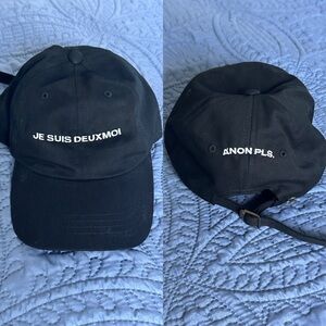 Black Deuxmoi Cap Never Worn